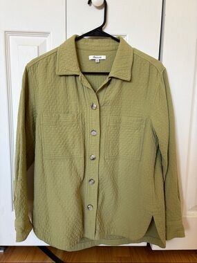 Madewell Green Quilted Overshirt